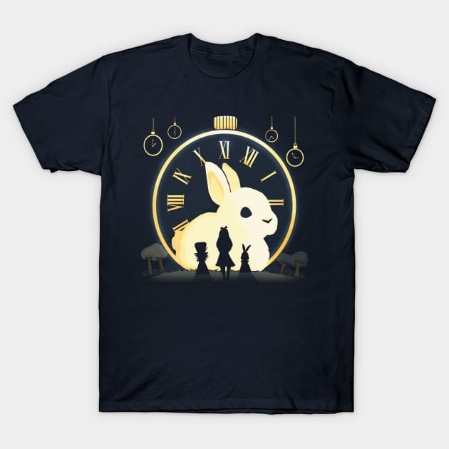 Rabbit Clock T-Shirt by Vallina84